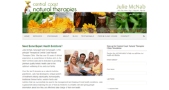 Desktop Screenshot of centralcoastnaturaltherapies.com.au