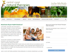 Tablet Screenshot of centralcoastnaturaltherapies.com.au